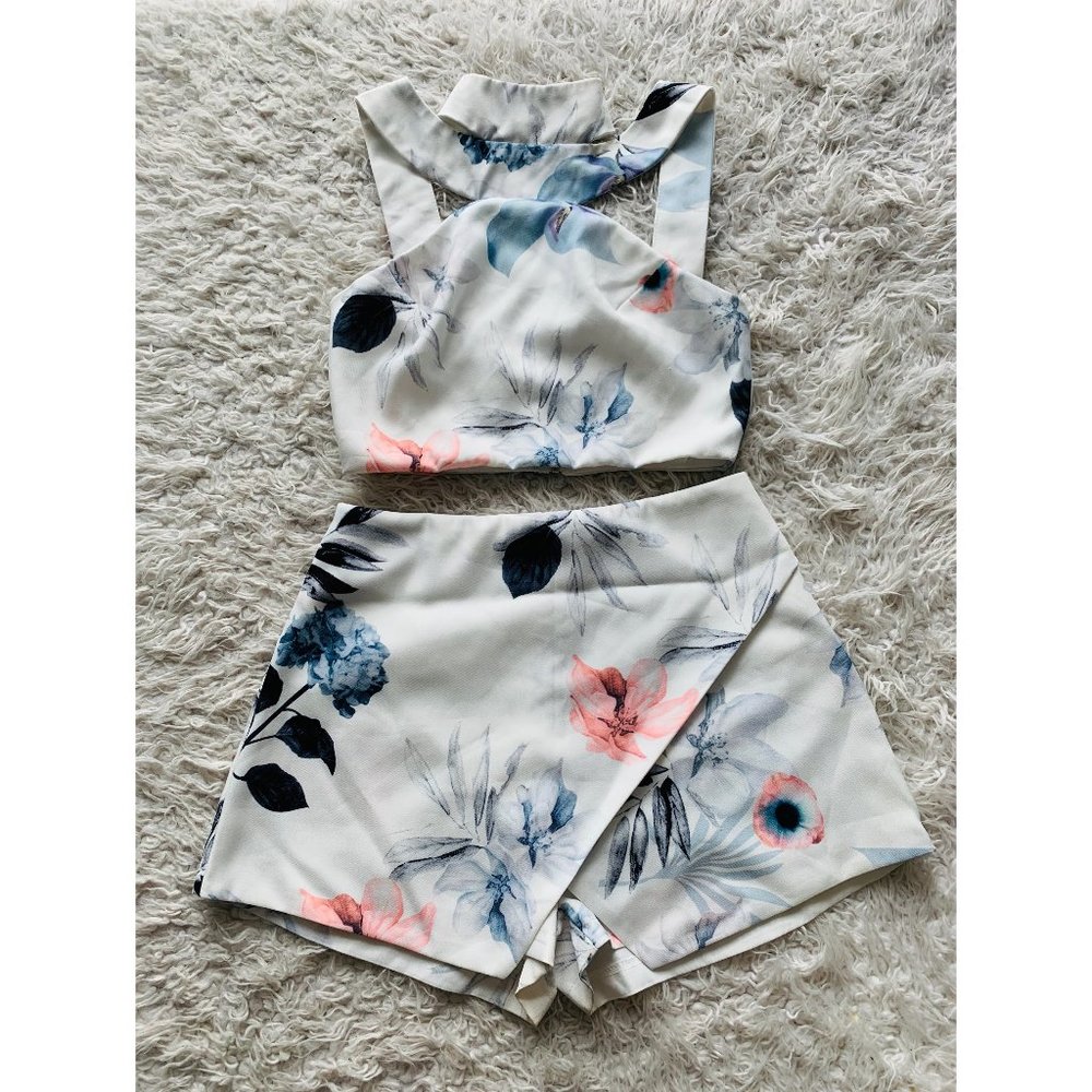Floral Shorts Set